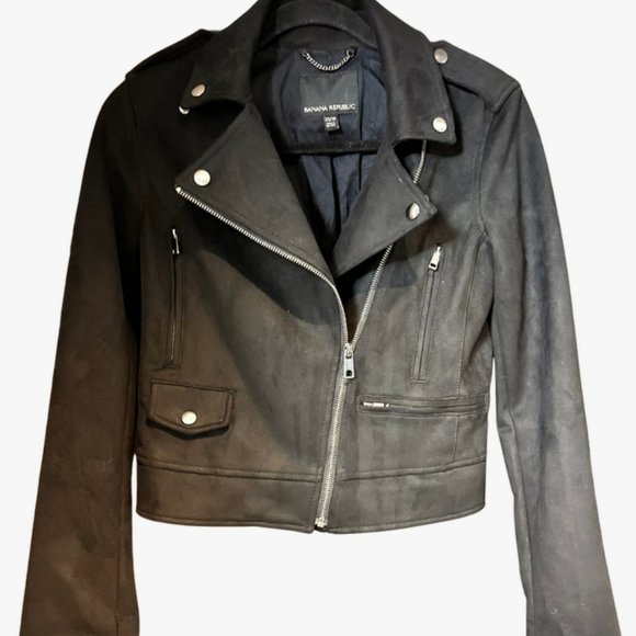 Banana Republic Black Velvet Jacket - Picture 1 of 2